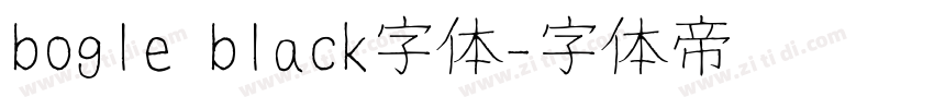 bogle black字体字体转换